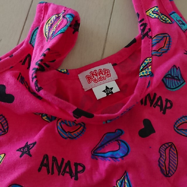 ANAP Kids(アナップキッズ)の新品未使用 anap kids 女の子 タンクトップ 120 キッズ/ベビー/マタニティのキッズ服女の子用(90cm~)(Tシャツ/カットソー)の商品写真