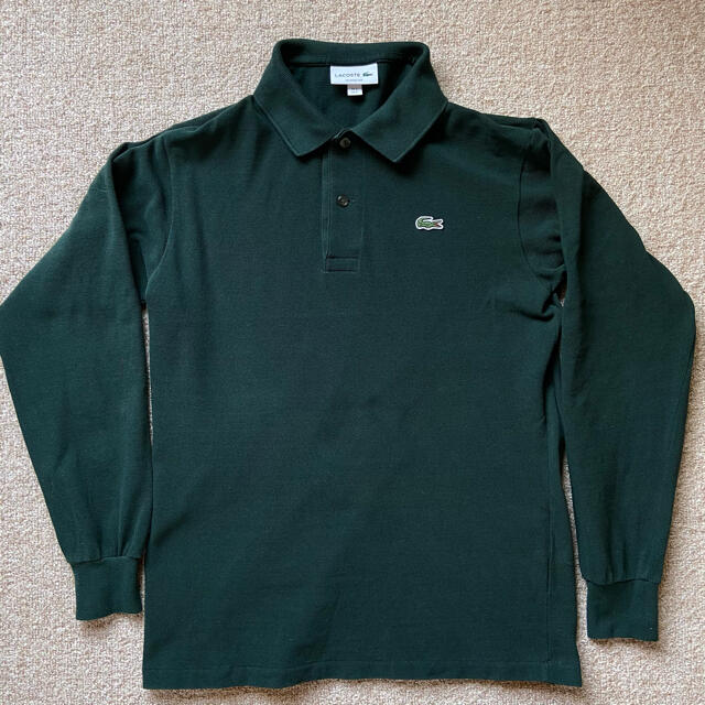 LACOSTE(ラコステ)のラコステ LACOSTE 長袖ポロシャツ　グリーン　Sサイズ　L1312 メンズのトップス(ポロシャツ)の商品写真