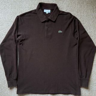 ラコステ(LACOSTE)のラコステ LACOSTE  長袖ポロシャツ　ブラウン　Mサイズ　L1312(ポロシャツ)