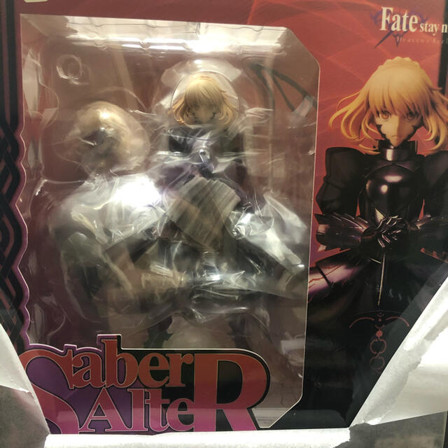 人気の新作 Fate/stay セイバーオルタ 開封 ANIPLEX 1/7 フィギュア