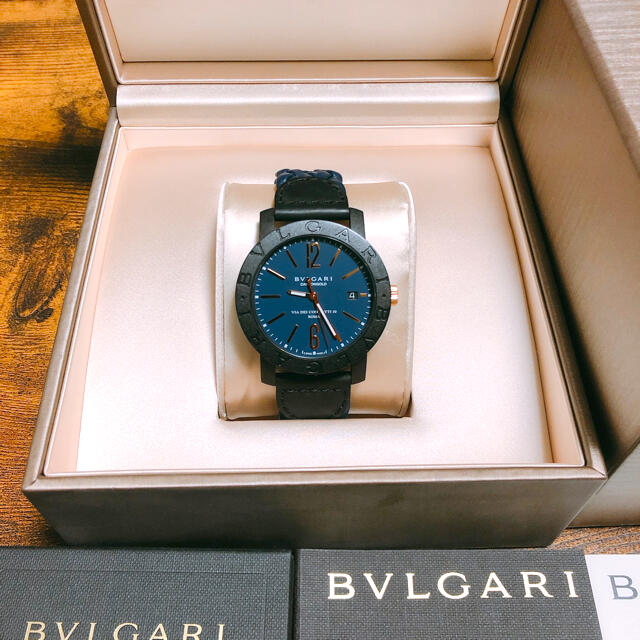 【即納！最大半額！】 BVLGARI 時計　カーボンゴールド BVLGARI BVLGARI - 腕時計(アナログ)