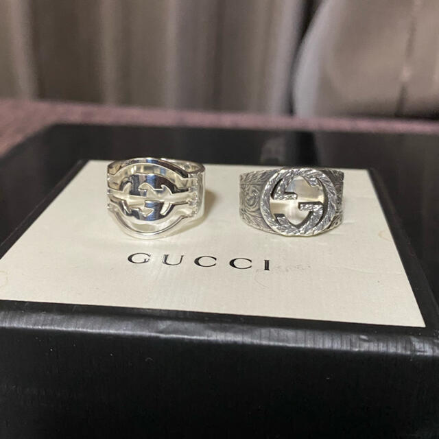 Gucci(グッチ)のguuci リングセット 17号 メンズのアクセサリー(リング(指輪))の商品写真