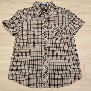 バーバリーブルーレーベル(BURBERRY BLUE LABEL)のBurberry バーバリー　チェックシャツ(シャツ/ブラウス(半袖/袖なし))