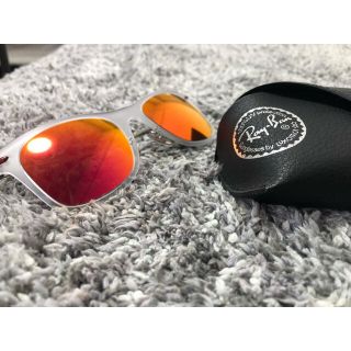 ケース付き RayBan レイバン サングラス メガネ 濃いオレンジ