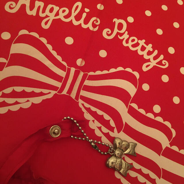 Angelic Pretty(アンジェリックプリティー)のAngelic pretty♡晴雨兼用赤白ドットキャンディアンブレラ レディースのファッション小物(傘)の商品写真