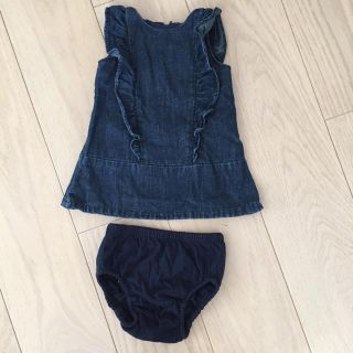 ベビーギャップ(babyGAP)のbaby Gap デニムワンピ60(ワンピース)