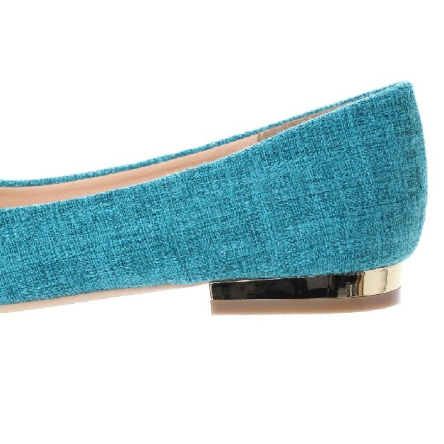 ヌーベルヴォーグ リラックス パンプス　バレエシューズ　ブルー　青　フラット レディースの靴/シューズ(ハイヒール/パンプス)の商品写真