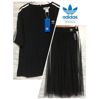 アディダス(adidas)のadidas  アディダス　オリジナルス　シースルースカート　セット(セット/コーデ)