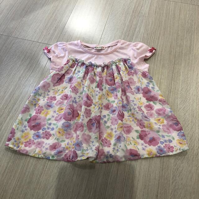 anyFAM(エニィファム)の半袖シャツ 女の子 120cm キッズ/ベビー/マタニティのキッズ服女の子用(90cm~)(Tシャツ/カットソー)の商品写真