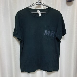 マーガレットハウエル(MARGARET HOWELL)のMHLマーガレット・ハウエル黒Tシャツ　M(Tシャツ/カットソー(半袖/袖なし))