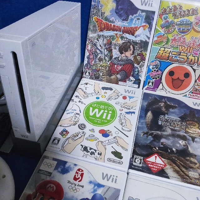 Wii 本体 太鼓の達人 マリオカート スーパーマリオブラザーズ ソフト9本！