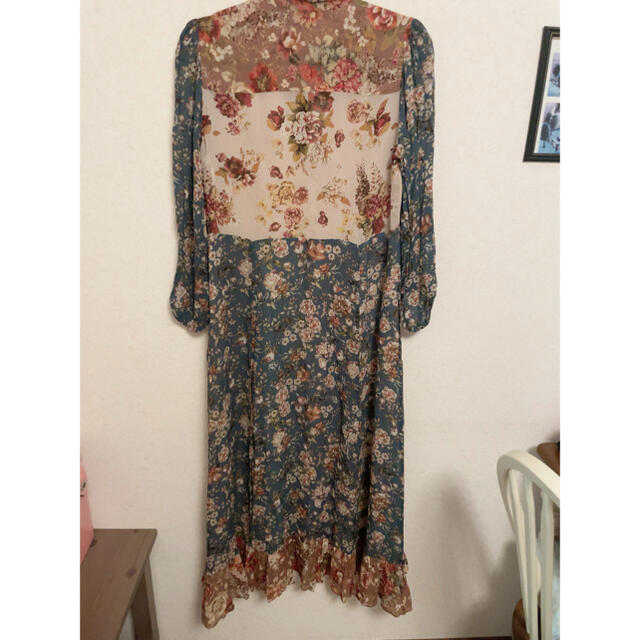 ZARA 花柄 ワンピース フローラル L gucci好きにも!