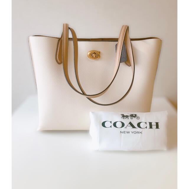 COACH(コーチ)のコーチ　バッグ　トート　ショルダーバッグ　ハンドバッグ　ターンロック　美品 レディースのバッグ(トートバッグ)の商品写真