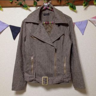 値下♡ツイード素材のジャケット♡送料無料(ライダースジャケット)