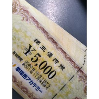 早稲田アカデミー　株主優待券　10万円分(その他)