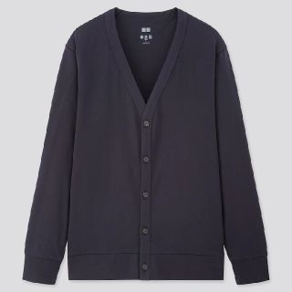 ユニクロ(UNIQLO)のエアリズムUVカットカーディガン（長袖）ネイビー(カーディガン)