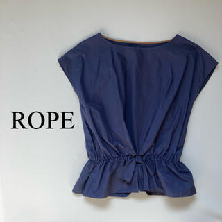 ロペ(ROPE’)のROPE フレンチスリーブペプラムブラウス(シャツ/ブラウス(半袖/袖なし))