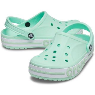 クロックス(crocs)の24cm クロックス バヤバンド クロッグ ネオミント グリーン系 新品(サンダル)