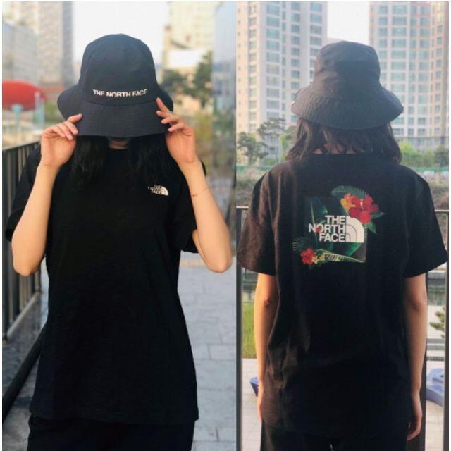 海外限定 ★希少ノースフェイス Tシャツ 半袖 綿 黒/L K48B