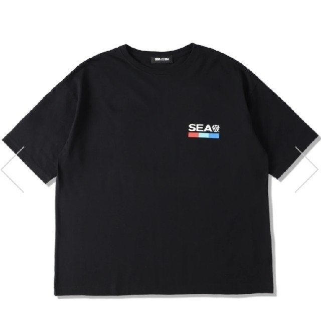 SEA(シー)の★L★WDS (DUB POSITION) IRON BLACK TEE メンズのトップス(Tシャツ/カットソー(半袖/袖なし))の商品写真