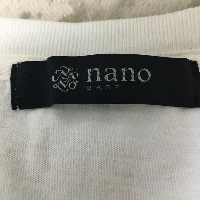 nano・universe(ナノユニバース)のnano universe ロングTシャツ　白 メンズのトップス(Tシャツ/カットソー(七分/長袖))の商品写真