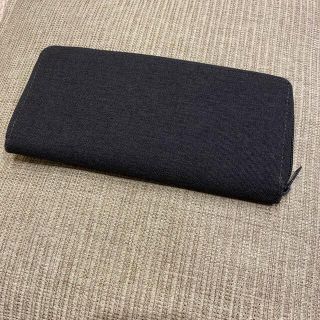 ムジルシリョウヒン(MUJI (無印良品))の【美品】無印　ウォレット　ネイビー(財布)