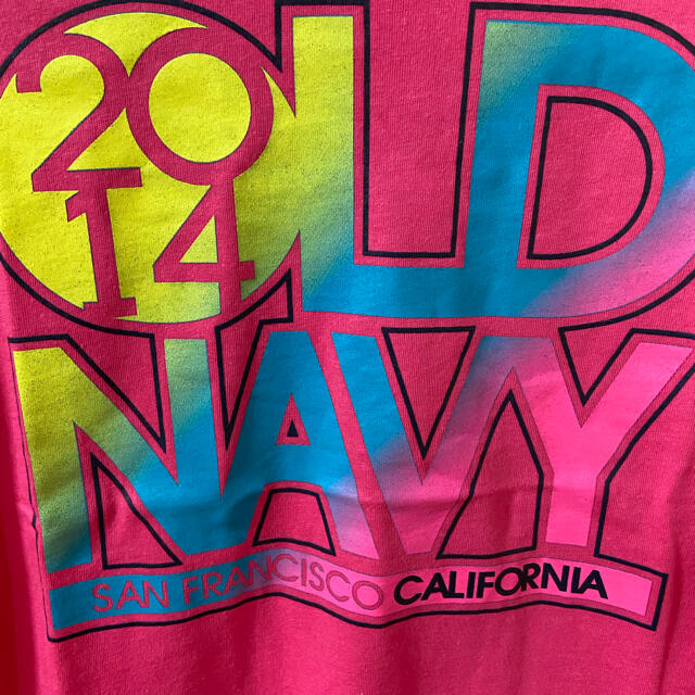 Old Navy(オールドネイビー)の★オールドネイビー★Tシャツ ピンク XSサイズ 新品 未使用 タグ付き レディースのトップス(Tシャツ(半袖/袖なし))の商品写真