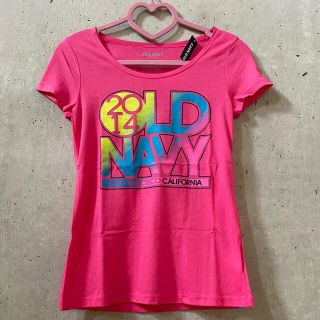 オールドネイビー(Old Navy)の★オールドネイビー★Tシャツ ピンク XSサイズ 新品 未使用 タグ付き(Tシャツ(半袖/袖なし))