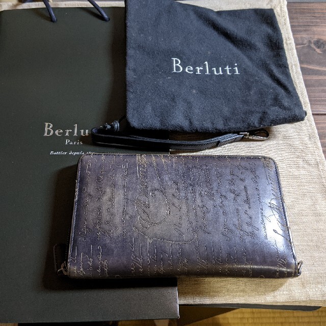 Wスタンプ　ベルルッティ 財布 メンズ BERLUTI