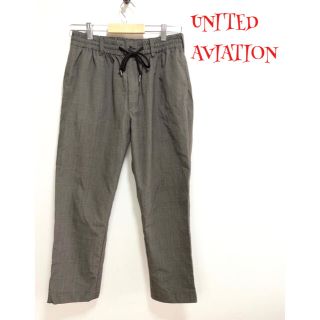 ユナイテッドアローズ(UNITED ARROWS)の【激レア】❤️ユナイテッドアビエーション❤️カジュアルパンツ 茶 チェック〈L〉(カジュアルパンツ)