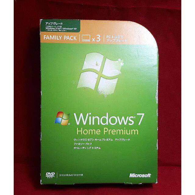 正規●Windows 7 Home Premium UP 3台●製品版