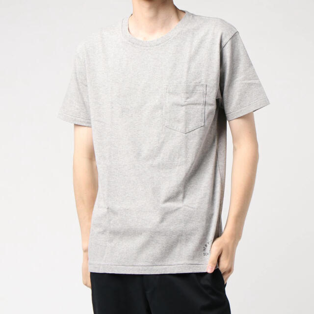 schott(ショット)の★新品★Schott クルーネック  ポケットＴシャツ グレー/S メンズのトップス(Tシャツ/カットソー(半袖/袖なし))の商品写真