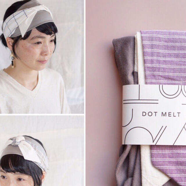 DOT MELTヘアーターバン レディースのファッション小物(バンダナ/スカーフ)の商品写真