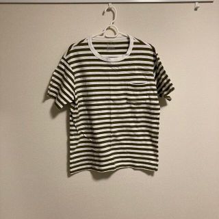 ムジルシリョウヒン(MUJI (無印良品))の無印良品　ボーダーTシャツ　サイズM(Tシャツ/カットソー(半袖/袖なし))