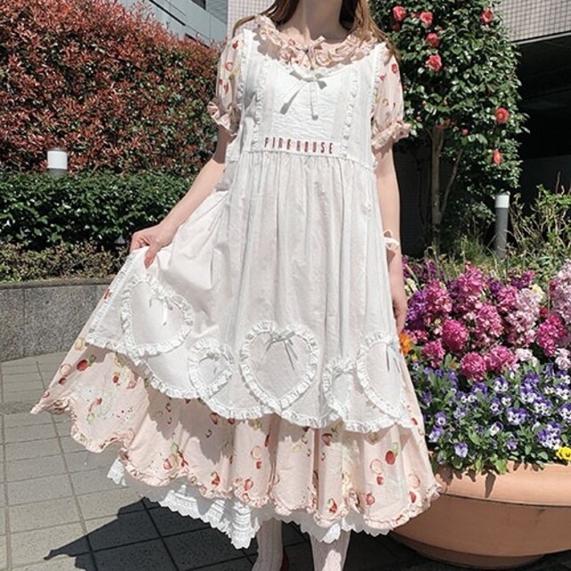 ピンクハウス フランス製レース使いローンタブリエ-