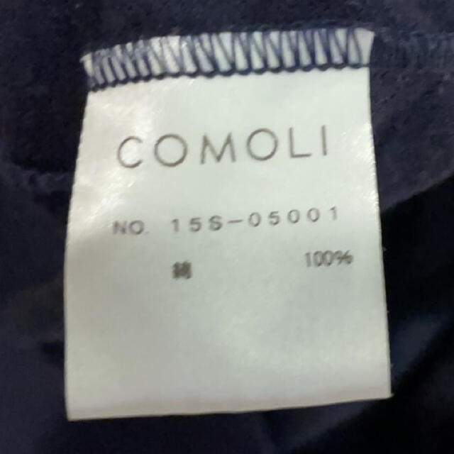 COMOLI(コモリ)のCOMOLI コモリ 裏毛半袖スウェット ネイビー サイズ3 メンズのトップス(Tシャツ/カットソー(半袖/袖なし))の商品写真