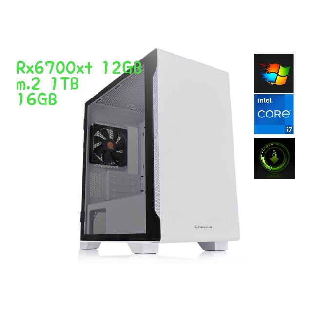 自作PC⑦Ⅴ Rx6700xt ゲーミングPC - デスクトップ型PC