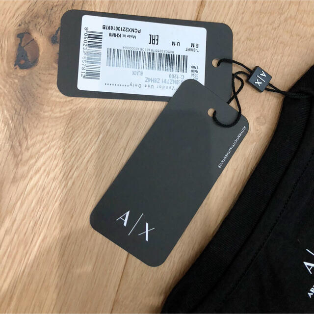 ARMANIEXCHANGE  シンプル ロゴTシャツ ブラック 黒 Mサイズ