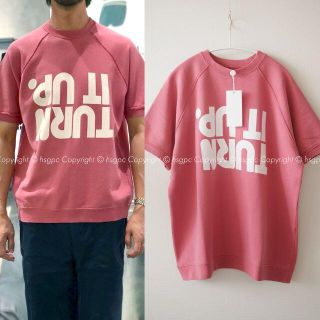 マルタンマルジェラ(Maison Martin Margiela)のメゾンマルジェラ TURN IT UPプリント スウェット トレーナー 半袖(Tシャツ/カットソー(半袖/袖なし))