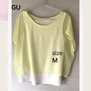 GUシースルー プルオーバー(シャツ/ブラウス(半袖/袖なし))