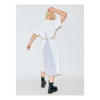 jouetie バックプリーツカットワンピース+クリアベルトセット