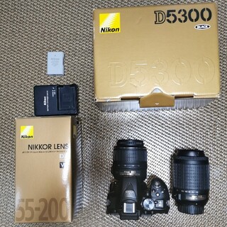 ニコン(Nikon)の【めるさん用】ニコン D5300 レンズ２本つき(デジタル一眼)
