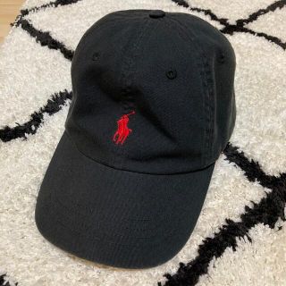 ポロラルフローレン(POLO RALPH LAUREN)のPOLO ポロ　ラルフローレン　キャップ　黒　美品(キャップ)