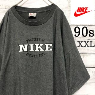 ナイキ(NIKE)の【美品】×【90s 】XXL 超希少サイズ ナイキ Tシャツ 白タグ 銀タグ(Tシャツ/カットソー(半袖/袖なし))