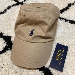 ポロラルフローレン(POLO RALPH LAUREN)のPOLO ポロ　ラルフローレン　キャップ　ベージュ　美品(キャップ)