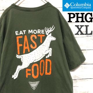 コロンビア(Columbia)の【激レア】×【美品】PHG コロンビア  XL カーキ 希少 Tシャツ 鹿 シカ(Tシャツ/カットソー(半袖/袖なし))