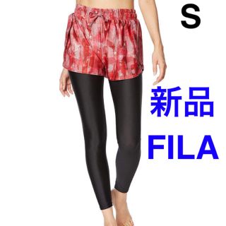 フィラ(FILA)の新品　フィラ   スポーツ　ボトムスセット　水陸両用　レギンス  ショートパンツ(ヨガ)