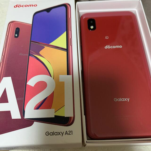 Galaxy(ギャラクシー)のGalaxy A21 Red SIMロック解除済み スマホ/家電/カメラのスマートフォン/携帯電話(スマートフォン本体)の商品写真