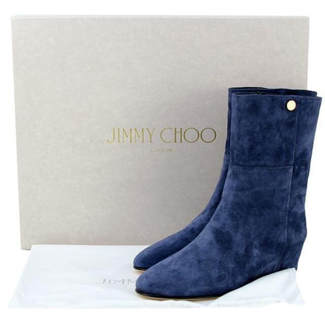 JIMMY CHOO(ジミーチュウ)のJIMMY CHOO ブーツ レディース ネイビー 新品 23cm h-k139 レディースの靴/シューズ(ブーツ)の商品写真