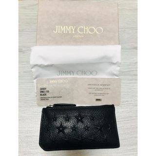 ジミーチュウ(JIMMY CHOO)のJIMMY CHOO ミニウォレット コインケース カードケース 小銭 ブラック(コインケース/小銭入れ)